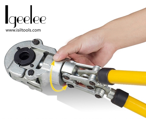 iGeelee Manual Crimping Tool JT-300 for crimping range of 10-300mm2 with telescopic handles ► Photo 1/1