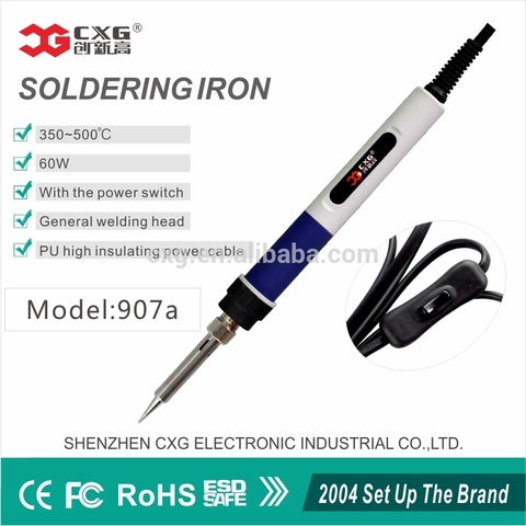 CXG-907a 60W/220V Welding Equipment Electric Soldering iron  Adjustable Temperature EU plug Repair tools Solder Soldering iron ► Photo 1/1