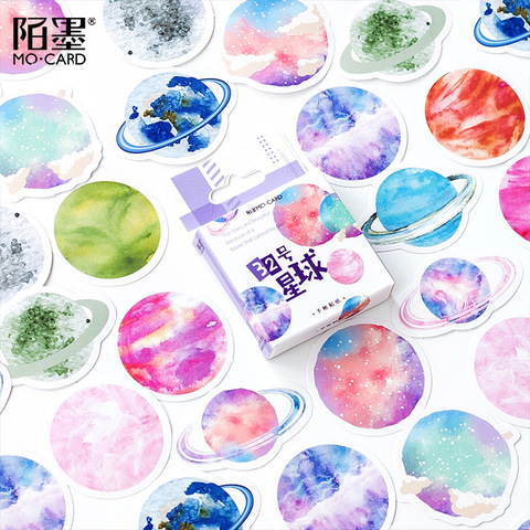 45 Pcs/pack Fun Planet Decorative Stickers Scrapbooking Stick Label Diary Stationery Album Bullet Journal Stickers ► Photo 1/6