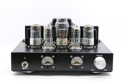 6P1+6H8C+5Z4P Pure Tube Rectifier Amplifier 6H8C Push 6P1 Class A Single-ended Parallel Tube Amplifier With VU Meter Head ► Photo 1/1