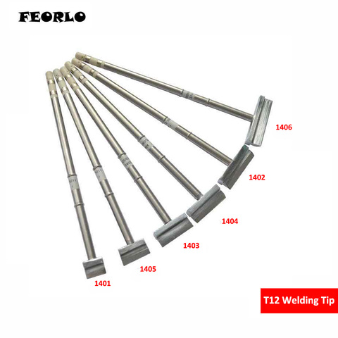 FEORLO Shovel Type T12-1403 1405 1404 1406 1401 1402 T12 Soldering Iron Tip STC LED STM32 OLED Temperature Controller For Hakko ► Photo 1/6