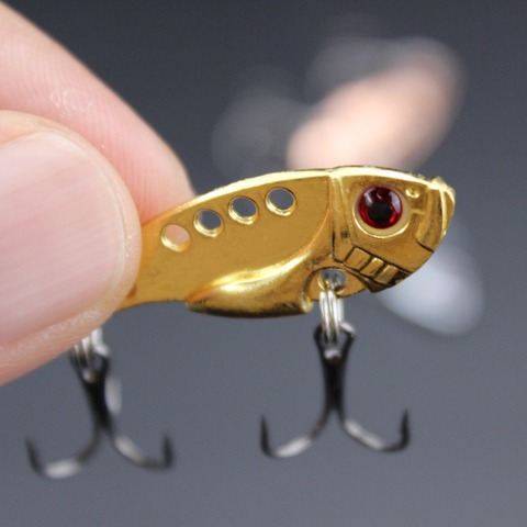 10PCS/lot Random Color Metal Lure VIB 3.5cm 3g Vibrations Spoon Lures Fishing Lure bait Bass Lure bait artificial bait cicada ► Photo 1/6