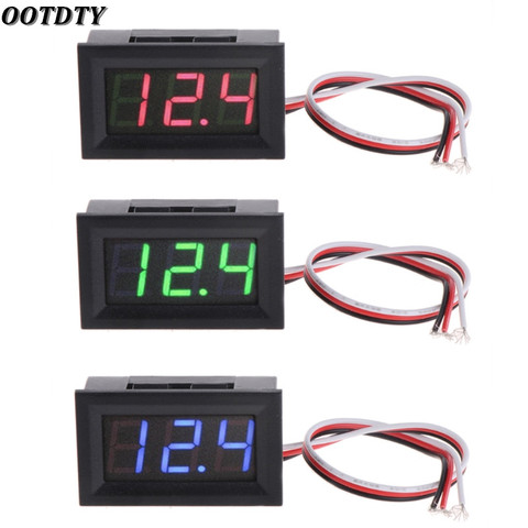 OOTDTY Mini Voltmeter Tester Digital Voltage Test Battery DC 0-30V Red/Blue/Green Auto Car ► Photo 1/6