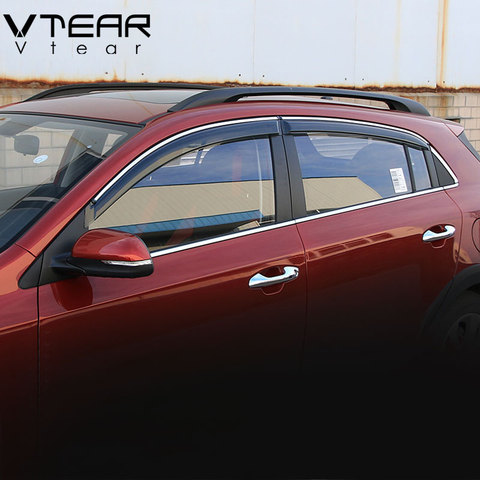 Vtear For Kia Rio X-Line 5 door window visor Windows side Sun Rain Protection Shield Exterior body decoration accessories 17-18 ► Photo 1/1