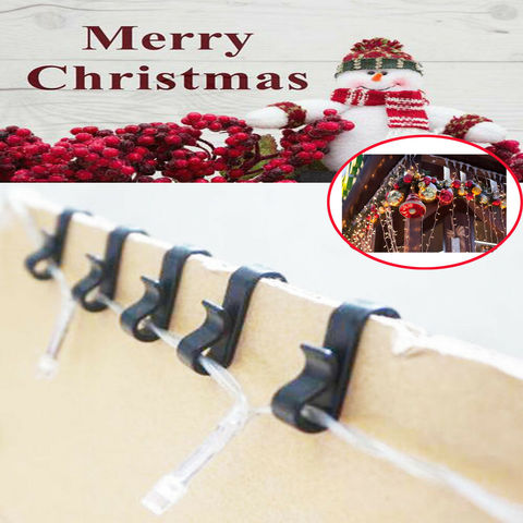 100 Pack Gutter Clips / Hooks for Christmas Fairy Lights ► Photo 1/6