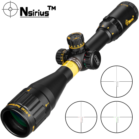 NSIRIUS Gold 3-9X40 AOE Tactical Riflescope Optical Sight Red Green llluminate Cross Hunting Rifle Scope Air Gun Scope ► Photo 1/6