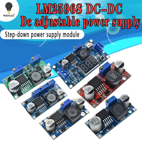 High Quality LM2596s DC-DC step-down power supply module 3A adjustable step-down module LM2596 voltage regulator 24V 12V 5V 3V ► Photo 1/6