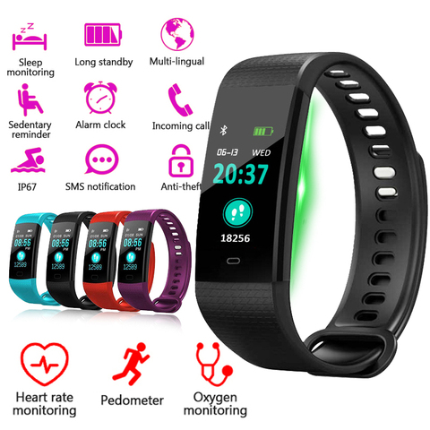 MNWT Sport Bracelet Smart Watch Women Men Fitness Activity Heart Rate Tracker Blood Pressure wristband For Android iOS ► Photo 1/6