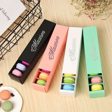 Macaron Packing  Box Beautifully Packaged Wedding Party Cake Storage Biscuit Paper Box Cake Decoration Baking Accessories ► Photo 1/6