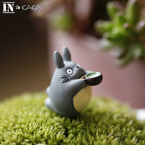 Anime My Neighbor Kawaii Totoro with Bowl Micro Fairy Garden Miniature Decoration Figures Terrarium/Dollhouse DIY Accessories ► Photo 1/5