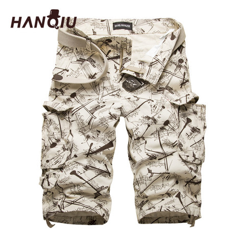 2022 Summner Cotton Mens Cargo Shorts Fashion Camouflage Male Shorts Multi-Pocket Casual Camo Outdoors Tolling Homme Short Pants ► Photo 1/6