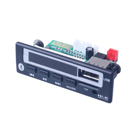Bluetooth5.0 MP3 WMA WAV Decoder Board 5V 12V Wireless Audio Module Color Screen USB TF FM Radio For Car   accessories ► Photo 1/5