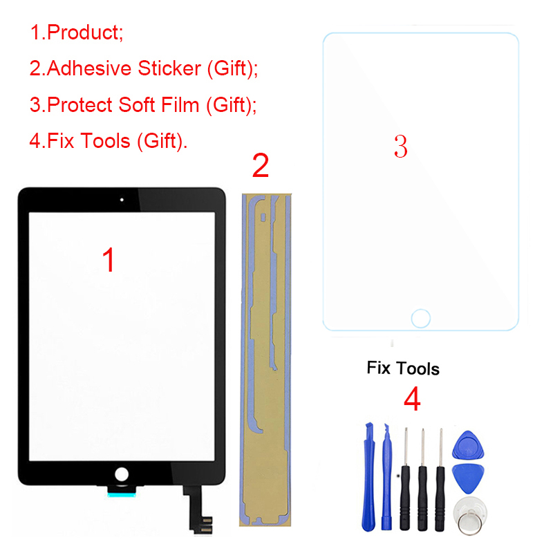 Glass Touch Screen Digitizer Replacement for iPad Air 2 2nd Gen,A1566,A1567 NEW 