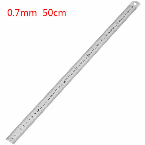 Double Side Metal Ruler, Stainless Steel Straight Ruler