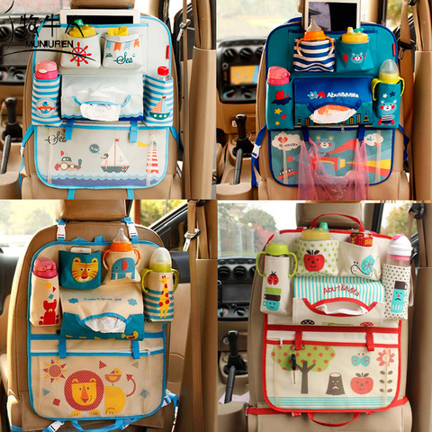 Cute Cartoon Bear Kitty Car Seat Back Organizer Storage Bags Hanging Car Organizador Bags Pocket Car styling for Kids Children ► Photo 1/6