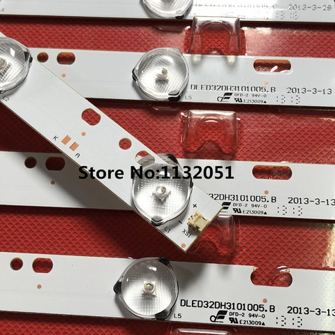 Original and new 1Set=3 Pieces LED backlight for 32inch Tv IC-B-KKL32D032 JL82K5 10lamps 600mm ► Photo 1/5