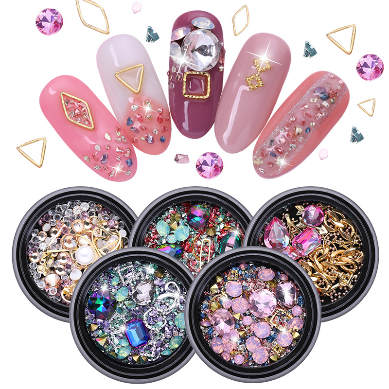 Nail Rhinestone Small Irregular Crystal Gems Beads Mixed Color Stone  Manicuring 3d Nail Art Decoration In Wheel Nail Accessories - Rhinestones &  Decorations - AliExpress