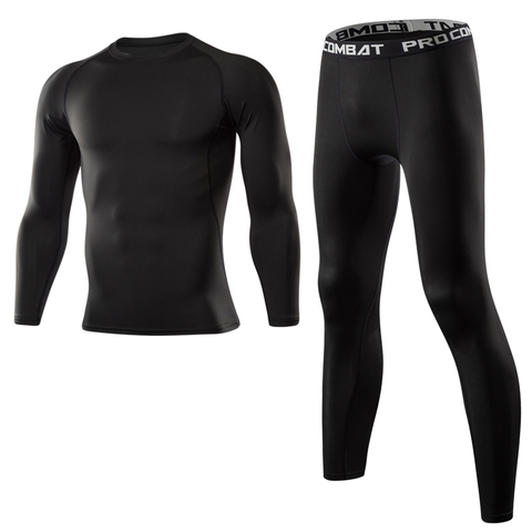 Men Clothing Sportswear Gym Fitness Compression Suits Running Set Sport Outdoor Jogging Quick Dry Tight ► Photo 1/6