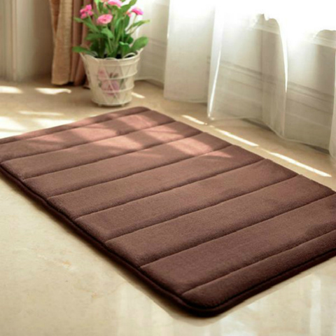 Kitchen Door Floor Mat Carpet, Memory Foam Bath Rug Set