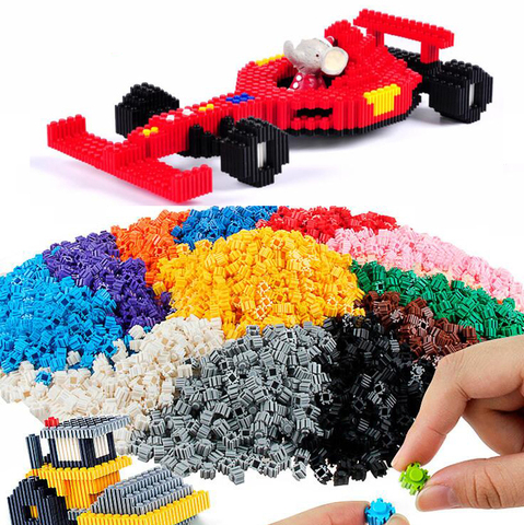 100pcs Bricks Designer Creative Blocks Child Anime Small particles Building Blocks DIY toy Bulk For Children Gift ► Photo 1/5