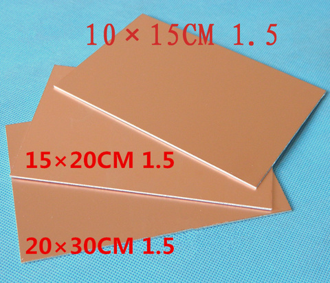 10*15CM 15*20CM 20*30CM Single Sided Board PCB Copper-Clad Plate Fiberglass Panels Sensitive Plate Customizable Fiberglass Board ► Photo 1/1