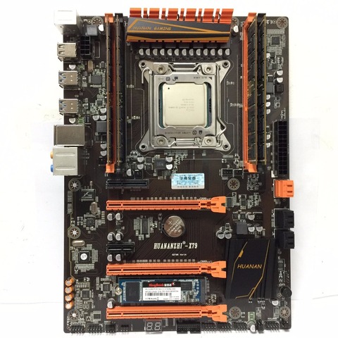 New arrival! HUANAN ZHI X79 LGA 2011 set motherboard Xeon E5 2680 V2   RAM 32GB (4X8GB) DDR3 1600 MHz ECC REG 120G M.2 SSD ► Photo 1/1