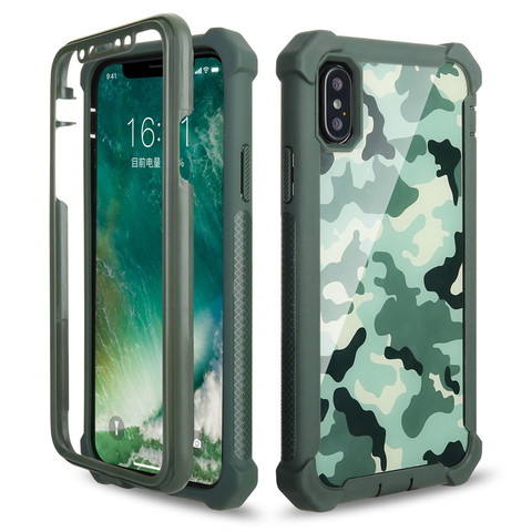 Heavy Duty Protection Doom armor PC+Soft TPU Phone Case for iPhone 11 12 Pro XS Max XR X 6 6S 7 8 Plus 5 Shockproof Sturdy Cover ► Photo 1/6