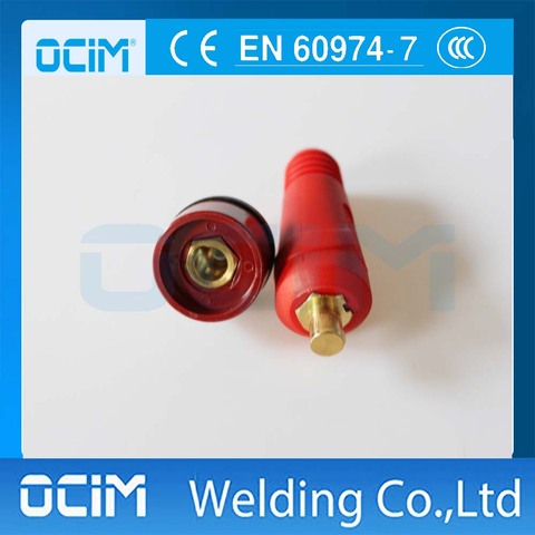 1 set Quick Fitting Cable Connector Plug Socket DKJ10-25 DKZ10-25 MIG MMA TIG Welding Machine  ► Photo 1/1