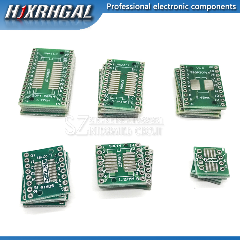 50PCS IC SOT23 SSOP10 MSOP10 UMAX to DIP 0.5/0.95mm Adapter PCB Board Converter 