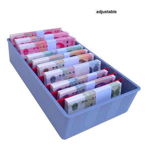 Money Counter case Cash Tray Drawer Register Insert Tray Replacement Plastic Bills Coins Compartments Money Storage Box Store ► Photo 1/5