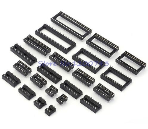10pcs Sockets DIP6 DIP8 DIP14 DIP16 DIP18 DIP20 DIP28 DIP40 pins Connector DIP Socket 6 8 14 16 18 20 24 28 32 40 pin In Stock ► Photo 1/1