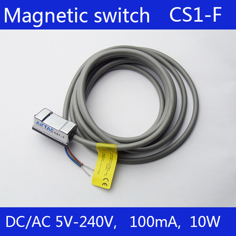 2pcs Free Shipping  CS1-F Red LED Pneumatic Cylinder Magnetic Sensor Reed Switch ,DC AC 5V - 240V ► Photo 1/1