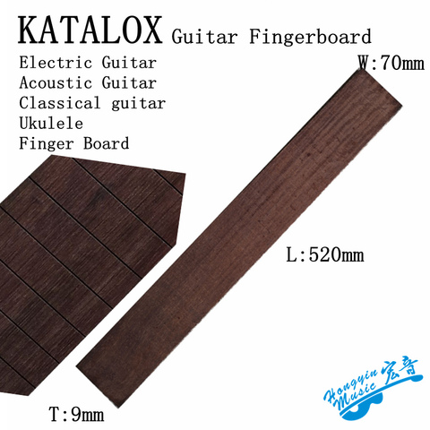 Katalox For Electric guitar Acoustic Guitar Classical Guitar Standard 650mm Chord Length Fingerboard Wood Guitar Making Materia ► Photo 1/1