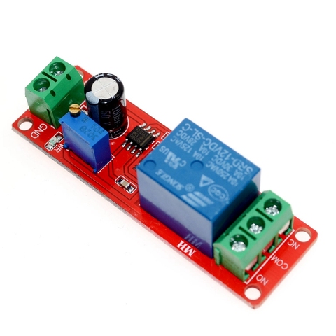 NE555 Timer Switch Adjustable Module Time delay relay Module DC 12V Delay relay shield 0~10S ► Photo 1/6
