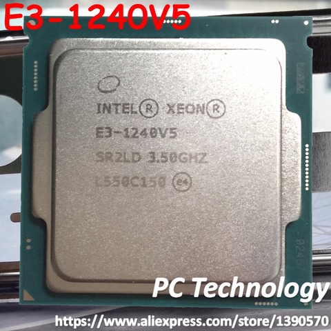 E3-1240V5 Original Intel Xeon E3 1240 V5 3.50GHZ 1240V5 Quad-Core 8MB E3-1240 V5 LGA1151 14nm 80W 1year warranty free shipping ► Photo 1/1