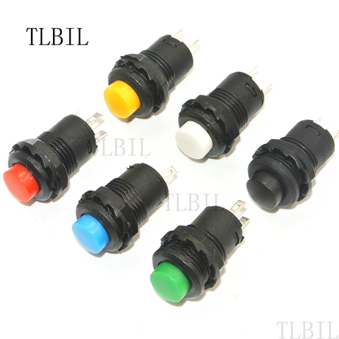 10Pcs/12Pcs Latching/Momentary Push Button Switch 12mm Momentary pushbutton switches 3A/125V AC 1.5A/250V AC Reset Button ► Photo 1/1