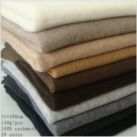 Naizaiga 100% cashmere 55*200cm solid women winter cashmere fashion men thick luxury shawl, JJFS1 ► Photo 1/6