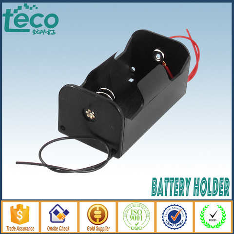 2Pcs/lot 1xD Battery holder Spring Loaded Storage Box Wired for  LR20/UM1/AM1 batteries TBH-D-1C-W ► Photo 1/1