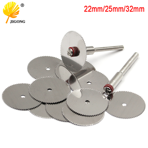 Cutting Discs Rotary Tools Cutting wheel for Dremel Tools Accessories 10pcs dremel Discs with 2pcs Mandrels 22mm 25mm 32mm ► Photo 1/6