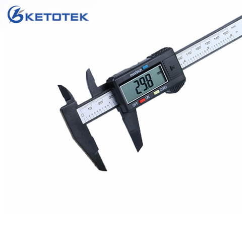 Measuring Tool 150mm 6inch LCD Digital Electronic Plastic Carbon Fiber Vernier Caliper Gauge Micrometer Rule Gauge ► Photo 1/6