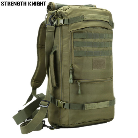 Men Travel Backpack 50L Laptop Backpack Large Capacity Teenager Male Mochila Waterproof Nylon Military Rucksack ► Photo 1/6