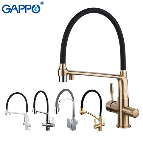 GAPPO kitchen faucet chrome kitchen sink faucet mixer torneira Brass kitchen water tap faucet with filtered water taps ► Photo 1/6