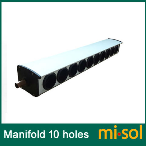 manifold (10 holes, diameter: 58mm) for solar collector, for solar water heater ► Photo 1/1
