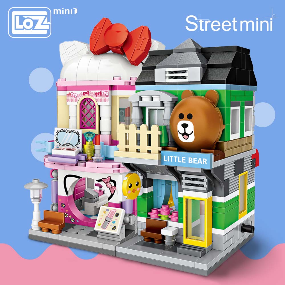 Loz Mini Building Blocks DIY Toys Model Anime dolls Street Boys and girls Gift 