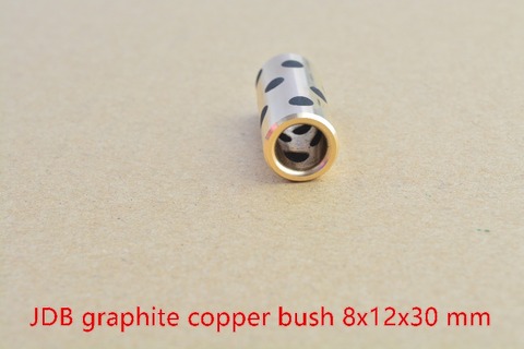 8mm bearing 8mmx12mmx30mm linear graphite copper set bearing copper bushing oil self-lubricating bearing JDB 8x12x30 1pcs ► Photo 1/3