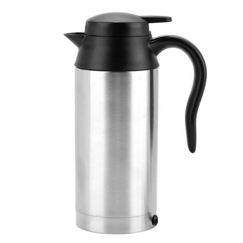 Portable 750ml 24V Stainless Steel Electric Heating Cup Kettle Water Heater Bottle for Tea Coffee Drinking Travel Car Truck ► Photo 1/6
