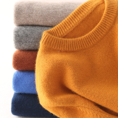 Cashmere sweater men pullover autumn winter clothes hombre robe pull homme hiver man sweaters trui heren roupas men sweater ► Photo 1/6