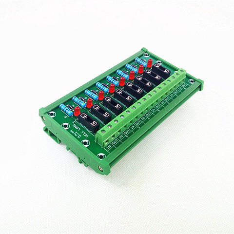 DIN Rail Mount 8 Position Fuse Module Board. ► Photo 1/5