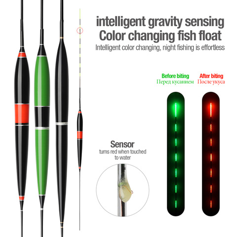 LED Intelligent Night Light Fishing Float Electronic Intelligent Bobber Tackle 