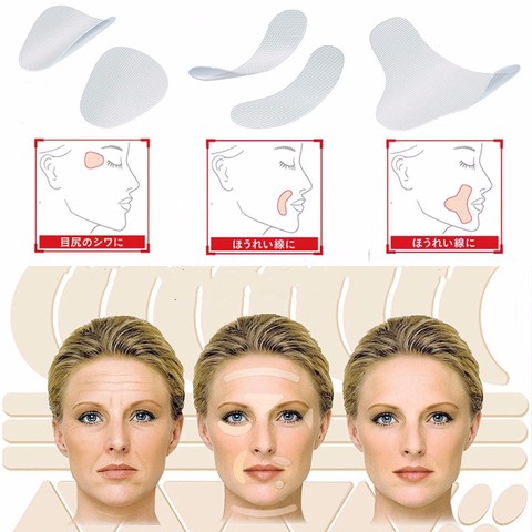 Women Facial Anti Wrinkle Pads Sagging Skin Care Lift Up Tape V-Shaped Face Lines Fast Lifting Makeup Wrinkle Removal Tools ► Photo 1/6